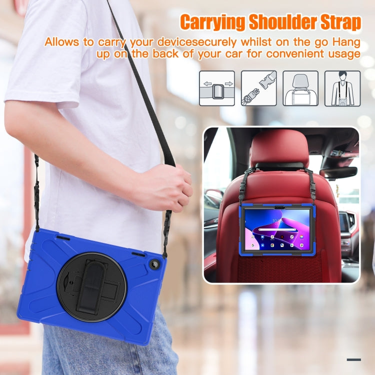 For Lenovo Tab M10 10.1 3rd Gen Silicone + PC Protective Tablet Case(Blue) - Lenovo by PMC TechLife | Online Shopping South Africa | PMC TechLife | Buy Now Pay Later Mobicred