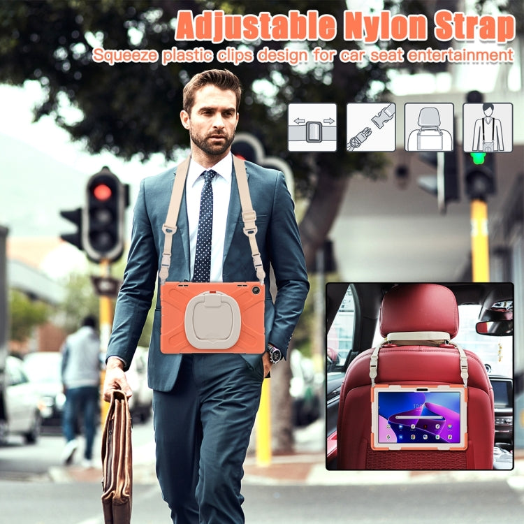 For Lenovo Tab M10 10.1 3rd Gen Silicone + PC Protective Tablet Case(Orange) - Lenovo by PMC TechLife | Online Shopping South Africa | PMC TechLife | Buy Now Pay Later Mobicred