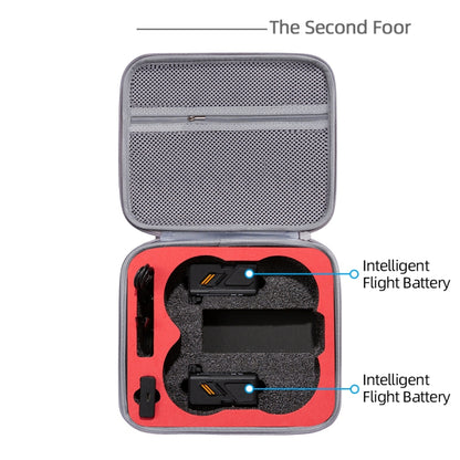 For DJI Avata Drone Body Square Shockproof Hard Case Carrying Storage Bag, Size: 27 x 23 x 10cm(Grey + Red Liner) -  by PMC Jewellery | Online Shopping South Africa | PMC Jewellery | Buy Now Pay Later Mobicred