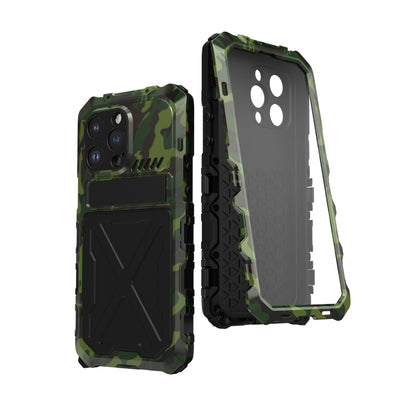 For iPhone 14 Plus R-JUST Life Waterproof Dustproof Shockproof Phone Case(Green) - iPhone 14 Plus Cases by R-JUST | Online Shopping South Africa | PMC Jewellery