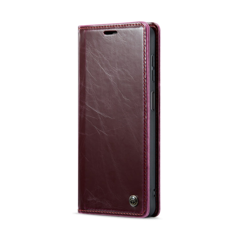 For Samsung Galaxy A13 4G/A13 5G/A04S/A04/M13 5G CaseMe 003 Crazy Horse Texture Leather Phone Case(Wine Red) - Galaxy Phone Cases by CaseMe | Online Shopping South Africa | PMC Jewellery | Buy Now Pay Later Mobicred