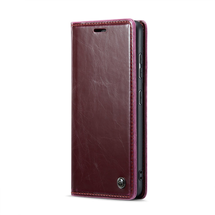 For Samsung Galaxy S20 FE CaseMe 003 Crazy Horse Texture Leather Phone Case(Wine Red) - Galaxy Phone Cases by CaseMe | Online Shopping South Africa | PMC Jewellery | Buy Now Pay Later Mobicred