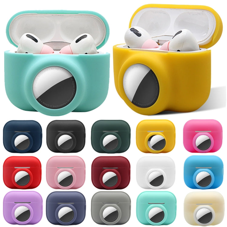 For AirPods Pro 2 / AirTag 2 in 1 Shockproof Full Coverage Silicone Protective Case(Grey) - For AirPods Pro 2 by PMC Jewellery | Online Shopping South Africa | PMC Jewellery | Buy Now Pay Later Mobicred