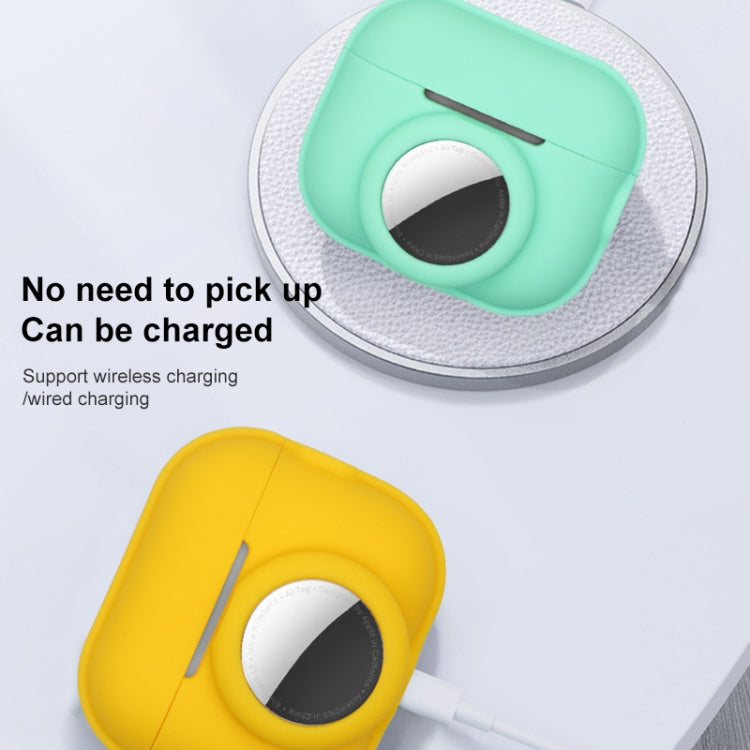 For AirPods Pro 2 / AirTag 2 in 1 Shockproof Full Coverage Silicone Protective Case(Wine Red) - For AirPods Pro 2 by PMC Jewellery | Online Shopping South Africa | PMC Jewellery | Buy Now Pay Later Mobicred