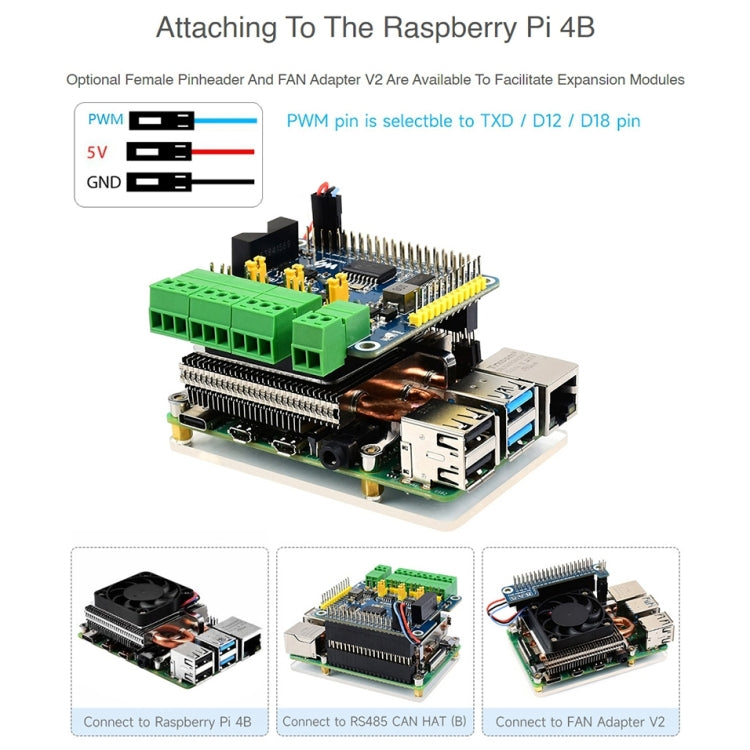 Waveshare Slim ICE Tower Cooling Fan for Raspberry Pi 4B, Power Supply: 5V - Mini PC Accessories by WAVESHARE | Online Shopping South Africa | PMC Jewellery | Buy Now Pay Later Mobicred