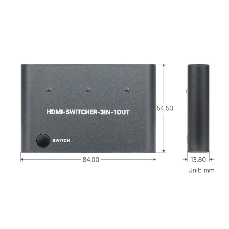Waveshare 3 in 1 3 inch 4K HDMI Switcher - free shipping - PMC Jewellery - Order now!