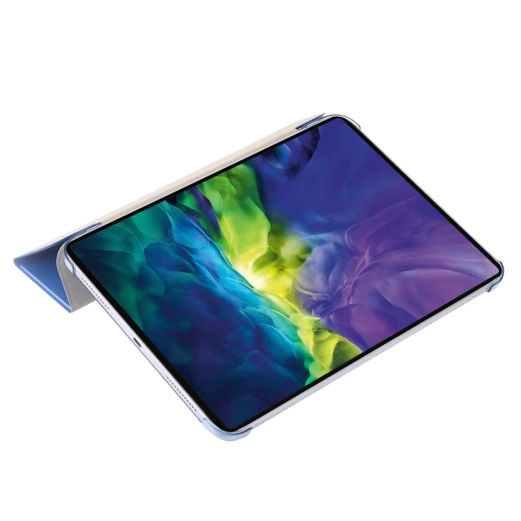 For iPad 10th Gen 10.9 2022 Silk Texture Three-fold Horizontal Flip Leather Tablet Case(Purple) - iPad 10th Gen 10.9 Cases by PMC TechLife | Online Shopping South Africa | PMC TechLife