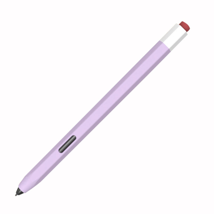 For Samsung Galaxy Tab S6 Lite P610/P615 LOVE MEI Soft Silicone Stylus Pen Protective Case(Purple) - Pencil Accessories by LOVE MEI | Online Shopping South Africa | PMC Jewellery