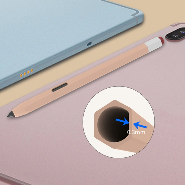 For Samsung Galaxy Tab S6 Lite P610/P615 LOVE MEI Soft Silicone Stylus Pen Protective Case(Pink) - Pencil Accessories by LOVE MEI | Online Shopping South Africa | PMC TechLife | Buy Now Pay Later Mobicred