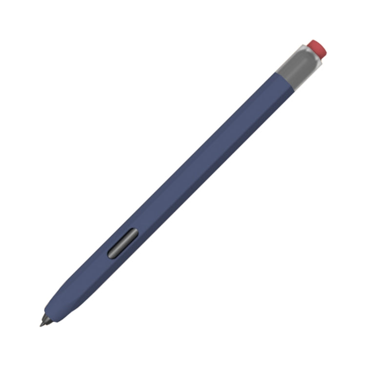 For Samsung Galaxy Tab S7 / S7+ / S8 / S8+ LOVE MEI Soft Silicone Stylus Pen Protective Case(Dark Blue) - Pencil Accessories by LOVE MEI | Online Shopping South Africa | PMC TechLife
