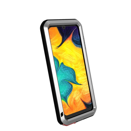 For Galaxy A30 LOVE MEI Metal Shockproof Waterproof Dustproof Protective Case(Silver) - Galaxy Phone Cases by LOVE MEI | Online Shopping South Africa | PMC Jewellery