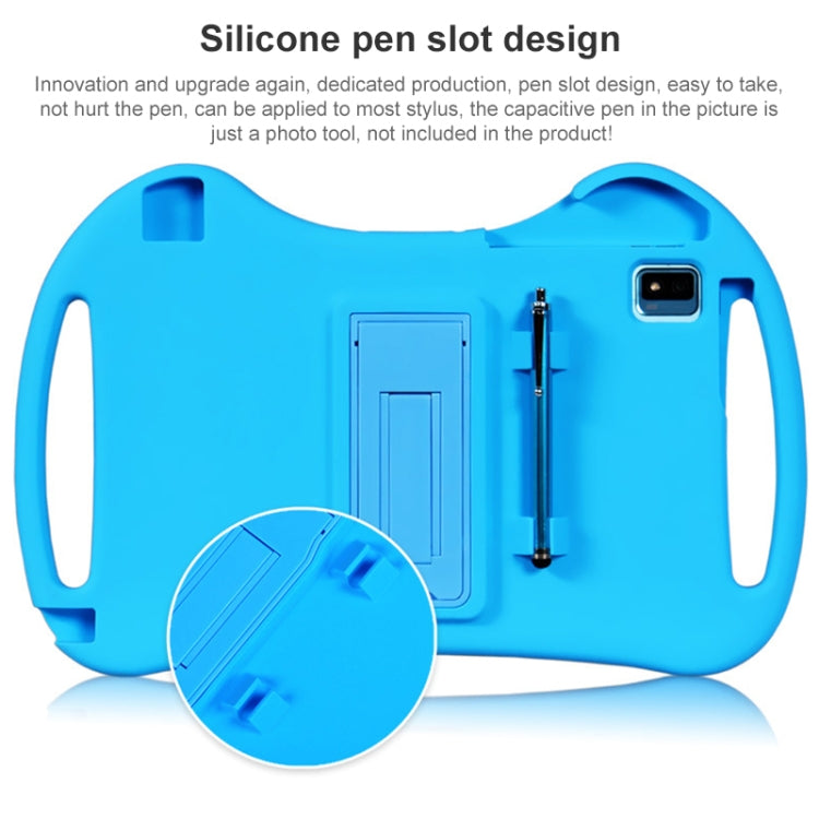 For TCL Tab Pro 5G Cartoon Silicone Shockproof Protective Tablet Case with Stand & Pen Slot(Blue) - Others by PMC TechLife | Online Shopping South Africa | PMC TechLife | Buy Now Pay Later Mobicred
