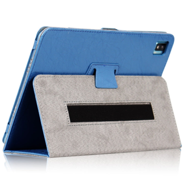 For TCL Tab Pro 5G Flower Embossed Leather Tablet Case with Holder(Blue) - Others by PMC TechLife | Online Shopping South Africa | PMC TechLife | Buy Now Pay Later Mobicred