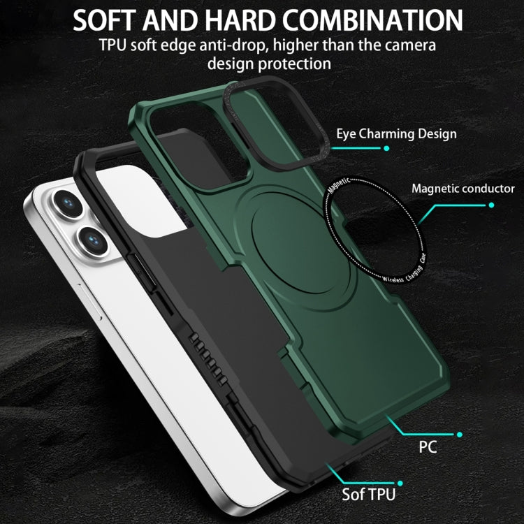For Samsung Galaxy Note20 Ultra MagSafe Shockproof Armor Phone Case(Dark Green) - Galaxy Phone Cases by PMC TechLife | Online Shopping South Africa | PMC TechLife