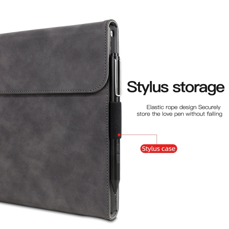 For Microsoft Surface Pro 9 / Surface Pro 10 Sheepskin All-Inclusive Shockproof Protective Case with Power Bag(Brown) - Others by PMC TechLife | Online Shopping South Africa | PMC TechLife | Buy Now Pay Later Mobicred