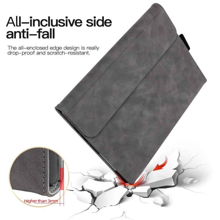 For Microsoft Surface Pro 9 / Surface Pro 10 Sheepskin All-Inclusive Shockproof Protective Case with Power Bag(Brown) - Others by PMC TechLife | Online Shopping South Africa | PMC TechLife | Buy Now Pay Later Mobicred