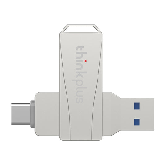 Lenovo Thinkplus MU252 USB 3.1 + USB-C / Type-C Flash Drive, Memory:256GB (Silver) - USB Flash Drives by Lenovo | Online Shopping South Africa | PMC Jewellery