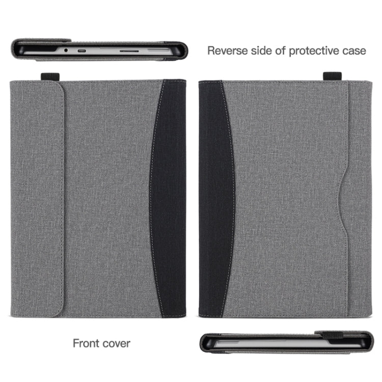 For Microsoft Surface Pro 10 / 9 Cloth Texture Stitching Leather Tablet Case(Black) - Others by PMC TechLife | Online Shopping South Africa | PMC TechLife | Buy Now Pay Later Mobicred