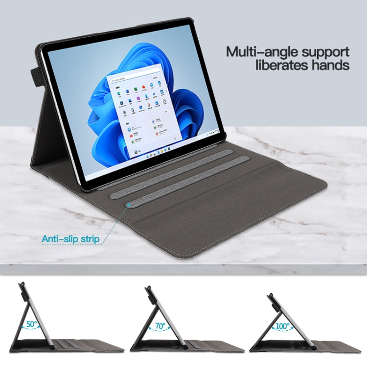 For Microsoft Surface Pro 10 / 9 Cloth Texture Stitching Leather Tablet Case(Black) - Others by PMC TechLife | Online Shopping South Africa | PMC TechLife | Buy Now Pay Later Mobicred