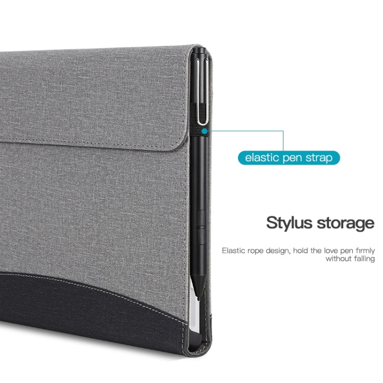 For Microsoft Surface Pro 10 / 9 Cloth Texture Stitching Leather Tablet Case(Black) - Others by PMC TechLife | Online Shopping South Africa | PMC TechLife | Buy Now Pay Later Mobicred