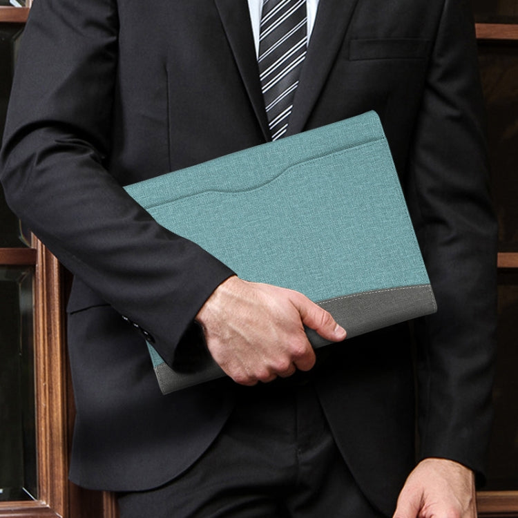 For Microsoft Surface Pro 8 Cloth Texture Stitching Leather Tablet Case(Grey Blue) - Others by PMC TechLife | Online Shopping South Africa | PMC TechLife | Buy Now Pay Later Mobicred