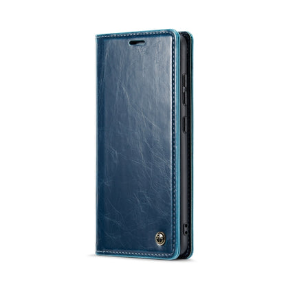 For Samsung Galaxy A30s／A50s／A50 CaseMe 003 Crazy Horse Texture Leather Phone Case(Blue) - Galaxy Phone Cases by CaseMe | Online Shopping South Africa | PMC Jewellery | Buy Now Pay Later Mobicred