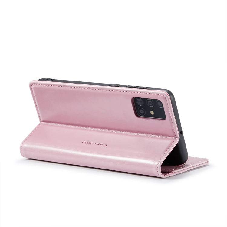 For Samsung Galaxy A51 4G/M40S CaseMe 003 Crazy Horse Texture Leather Phone Case(Rose Gold) - Galaxy Phone Cases by CaseMe | Online Shopping South Africa | PMC Jewellery | Buy Now Pay Later Mobicred