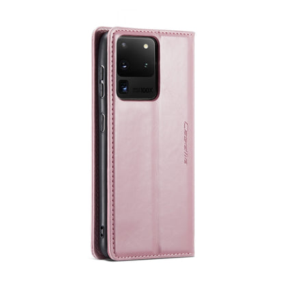 For Samsung Galaxy S20 Ultra CaseMe 003 Crazy Horse Texture Leather Phone Case(Rose Gold) - Galaxy Phone Cases by CaseMe | Online Shopping South Africa | PMC Jewellery | Buy Now Pay Later Mobicred