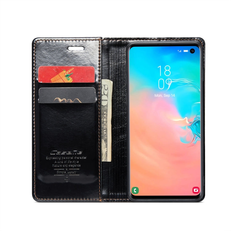 For Samsung Galaxy S10e CaseMe 003 Crazy Horse Texture Leather Phone Case(Black) - Galaxy Phone Cases by CaseMe | Online Shopping South Africa | PMC Jewellery | Buy Now Pay Later Mobicred