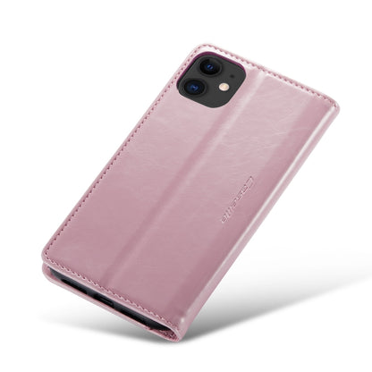 For iPhone 11 CaseMe 003 Crazy Horse Texture Leather Phone Case(Rose Gold) - iPhone 11 Cases by CaseMe | Online Shopping South Africa | PMC Jewellery | Buy Now Pay Later Mobicred