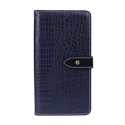 For Blackview BV9800 Pro idewei Crocodile Texture Horizontal Flip Leather Case with Holder & Card Slots & Wallet(Dark Blue) - More Brand by idewei | Online Shopping South Africa | PMC Jewellery