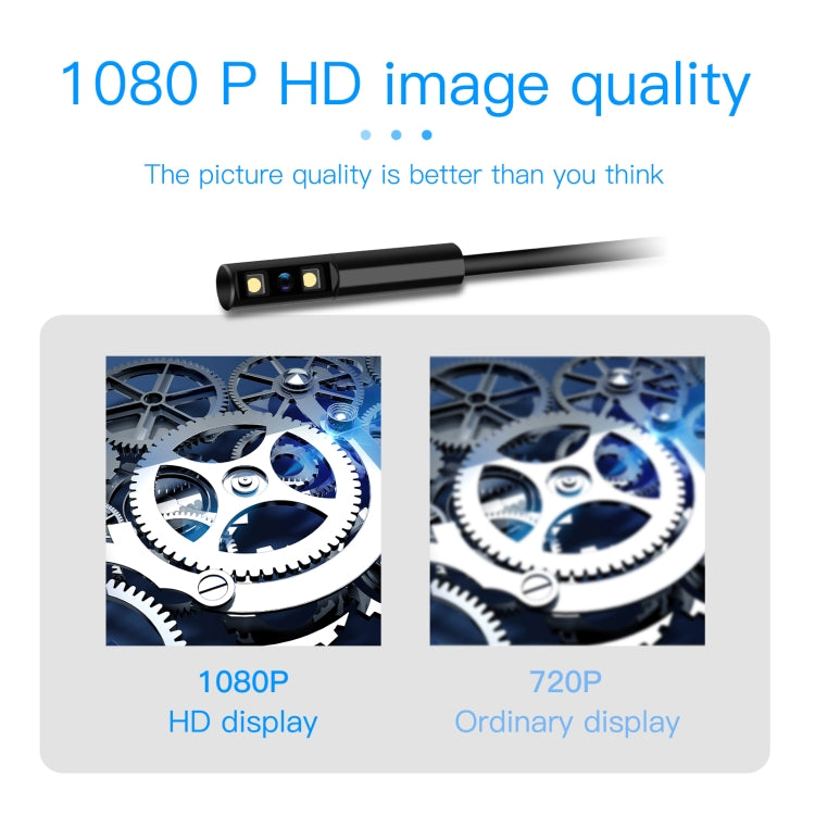 P100 8mm Side 2.4 inch HD Handheld Endoscope Hardlinewith with LCD Screen, Length:2m -  by PMC TechLife | Online Shopping South Africa | PMC TechLife | Buy Now Pay Later Mobicred