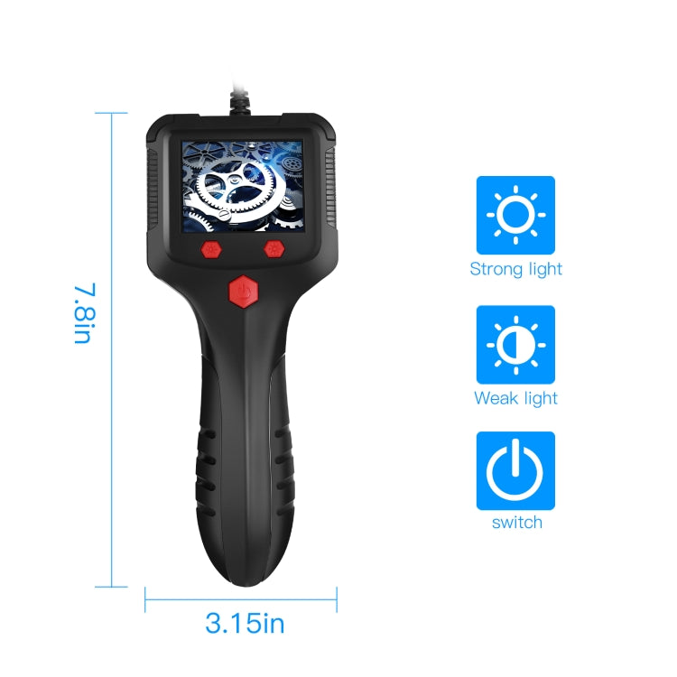 P100 5.5mm 2.4 inch HD Handheld Endoscope Hardlinewith LCD Screen, Length:50m -  by PMC TechLife | Online Shopping South Africa | PMC TechLife | Buy Now Pay Later Mobicred