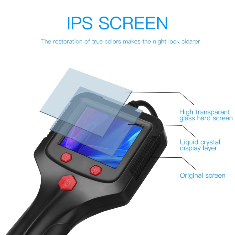 P100 5.5mm 2.4 inch HD Handheld Endoscope Hardlinewith LCD Screen, Length:50m -  by PMC TechLife | Online Shopping South Africa | PMC TechLife | Buy Now Pay Later Mobicred