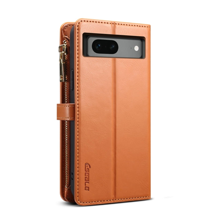 For Google Pixel 7 5G ESEBLE Star Series Lanyard Zipper Wallet RFID Leather Case(Brown) - Google Cases by ESEBLE | Online Shopping South Africa | PMC TechLife | Buy Now Pay Later Mobicred