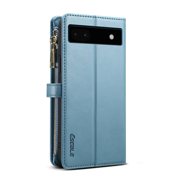 For Google Pixel 6a ESEBLE Star Series Lanyard Zipper Wallet RFID Leather Case(Blue) - Google Cases by ESEBLE | Online Shopping South Africa | PMC TechLife | Buy Now Pay Later Mobicred