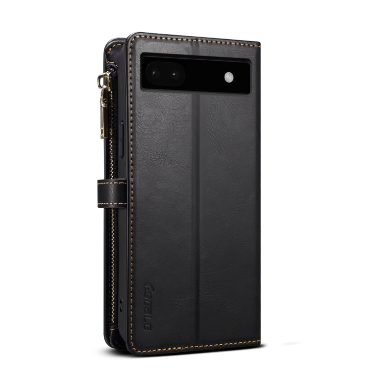 For Google Pixel 6a ESEBLE Star Series Lanyard Zipper Wallet RFID Leather Case(Black) - Google Cases by ESEBLE | Online Shopping South Africa | PMC Jewellery