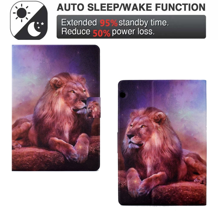 For Huawei MediaPad T3 10 Electric Pressed TPU Leather Tablet Case(Lion King) - Huawei by PMC TechLife | Online Shopping South Africa | PMC TechLife | Buy Now Pay Later Mobicred