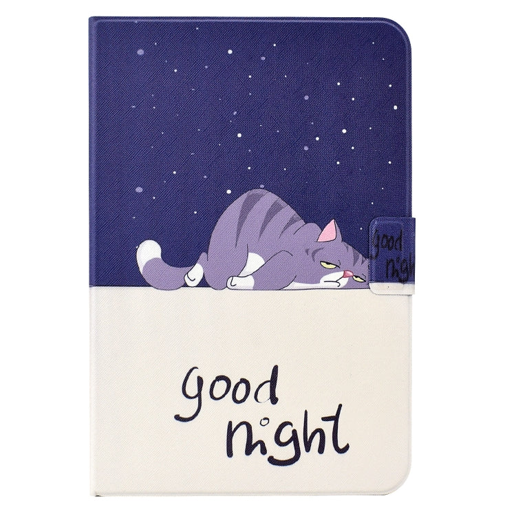 For Huawei MatePad T 10 / T 10s Electric Pressed TPU Leather Tablet Case(Lazy Cat) - Huawei by PMC TechLife | Online Shopping South Africa | PMC TechLife | Buy Now Pay Later Mobicred