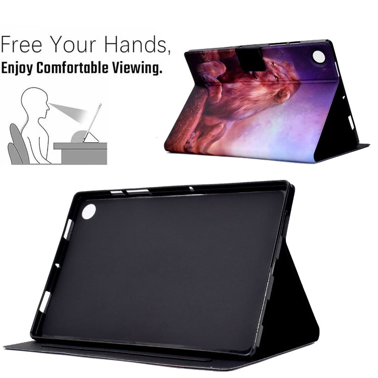 For Huawei MatePad T 10 / T 10s Electric Pressed TPU Leather Tablet Case(Lion King) - Huawei by PMC TechLife | Online Shopping South Africa | PMC TechLife | Buy Now Pay Later Mobicred