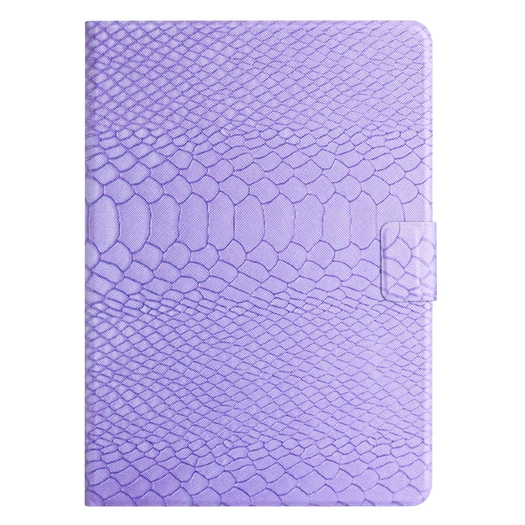 For Amazon Kindle Fire HD 10 2021 Solid Color Crocodile Texture Leather Smart Tablet Case(Purple) - Amazon by PMC TechLife | Online Shopping South Africa | PMC TechLife | Buy Now Pay Later Mobicred