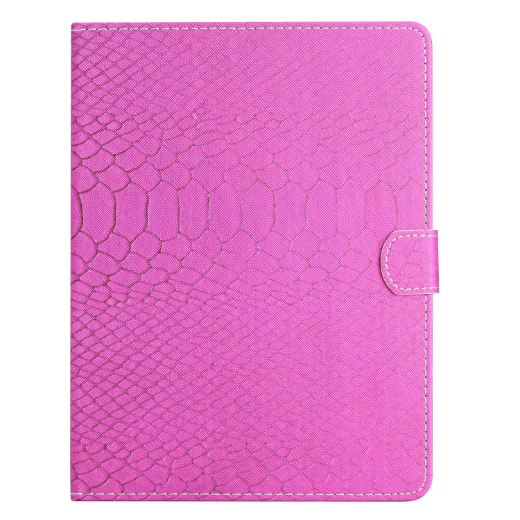 For 10 inch Tablets Solid Color Crocodile Texture Leather Tablet Case(Rose Red) - Others by PMC TechLife | Online Shopping South Africa | PMC TechLife | Buy Now Pay Later Mobicred