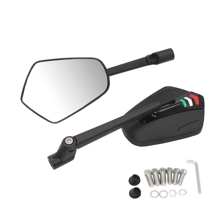 For Honda / Yamaha 1 Pair Motorcycle Electric Vehicle CNC Aluminum Alloy Reflective Rearview Mirror - Side Mirrors by PMC Jewellery | Online Shopping South Africa | PMC Jewellery | Buy Now Pay Later Mobicred