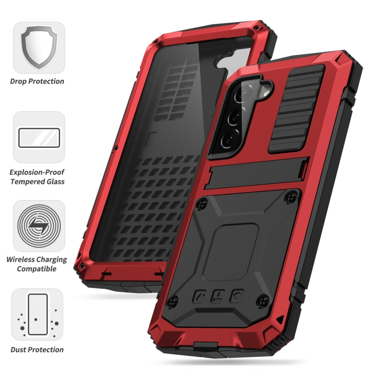 For Samsung Galaxy S23 5G R-JUST Life Waterproof Dustproof Shockproof Phone Case(Red) - free shipping - PMC TechLife - Order now!