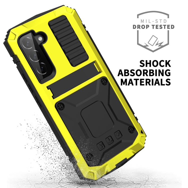 For Samsung Galaxy S23 5G R-JUST Life Waterproof Dustproof Shockproof Phone Case(Yellow) - Galaxy S23 5G Cases by R-JUST | Online Shopping South Africa | PMC Jewellery