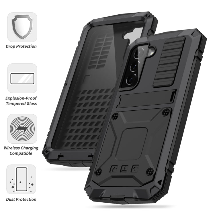 For Samsung Galaxy S23+ 5G R-JUST Life Waterproof Dustproof Shockproof Phone Case(Black) - Galaxy S23+ 5G Cases by R-JUST | Online Shopping South Africa | PMC Jewellery