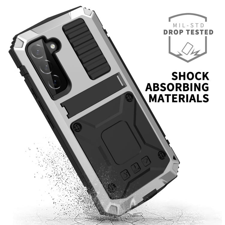 For Samsung Galaxy S23+ 5G R-JUST Life Waterproof Dustproof Shockproof Phone Case(Silver) - Galaxy S23+ 5G Cases by R-JUST | Online Shopping South Africa | PMC TechLife | Buy Now Pay Later Mobicred
