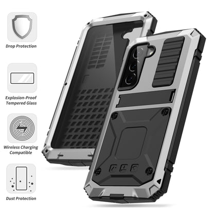 For Samsung Galaxy S23+ 5G R-JUST Life Waterproof Dustproof Shockproof Phone Case(Silver) - Galaxy S23+ 5G Cases by R-JUST | Online Shopping South Africa | PMC Jewellery