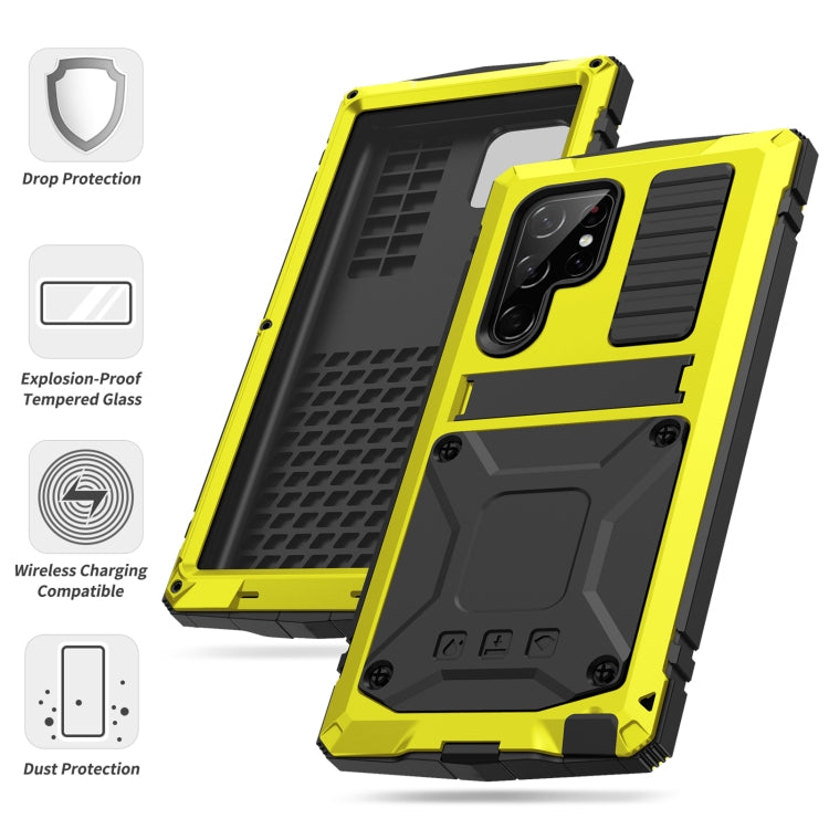 For Samsung Galaxy S23 Ultra 5G R-JUST Life Waterproof Dustproof Shockproof Phone Case(Yellow) - Galaxy S23 Ultra 5G Cases by R-JUST | Online Shopping South Africa | PMC Jewellery