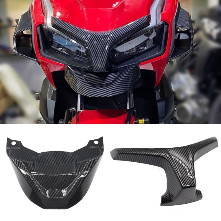 For Honda ADV150 2019-2020 Motorcycle Modification Headlight Trim Cover(Carbon Fiber) - Ornamental Parts by PMC Jewellery | Online Shopping South Africa | PMC Jewellery | Buy Now Pay Later Mobicred